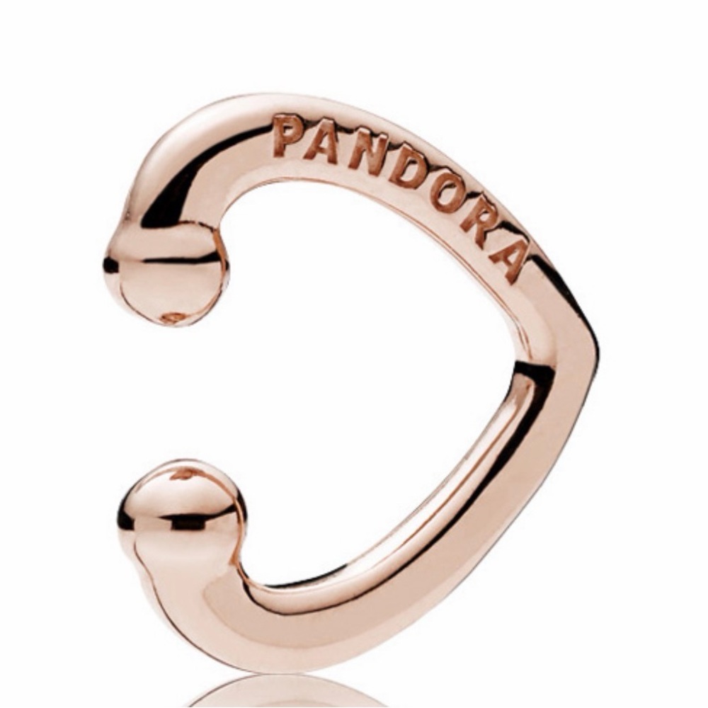 NEW Pandora Rose Open Heart Earring Cuff